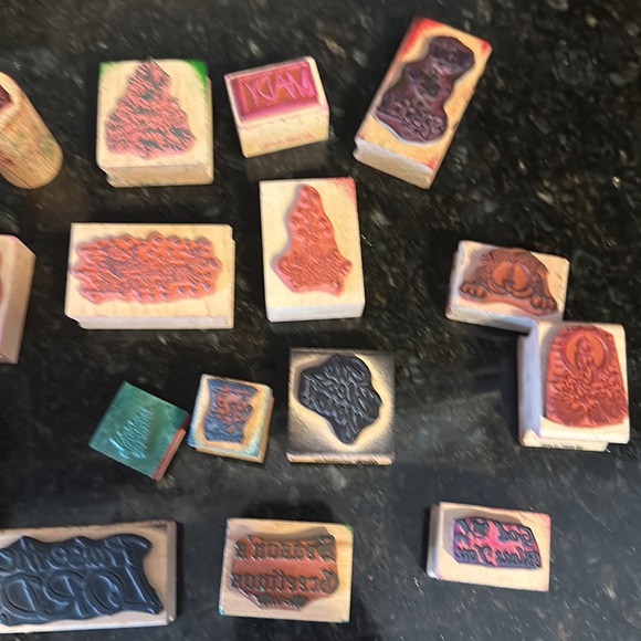 Ink Stamp lot Christmas Garfield Stamps crafting - Picture 7 of 11